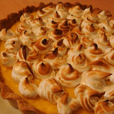 Tarte à l'orange meringuée
