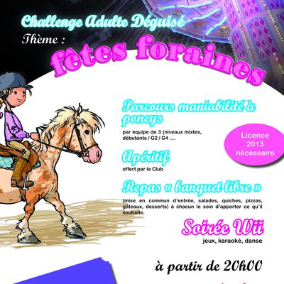 Le 20 avril prochain, déguisez-vous pour le challenge adulte !