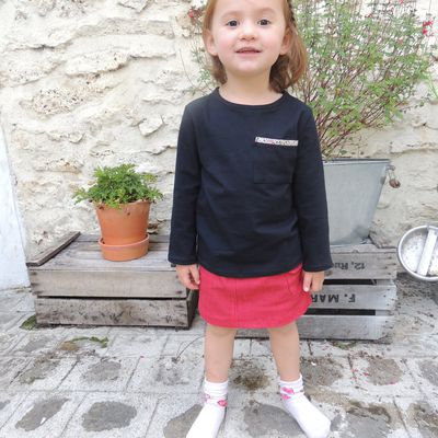 Jupe Jeannie et t-shirt assorti
