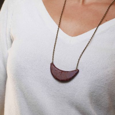 Bijoux bordeaux et bronze