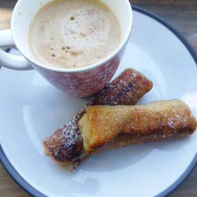 Pain perdu roulé au Nutella 