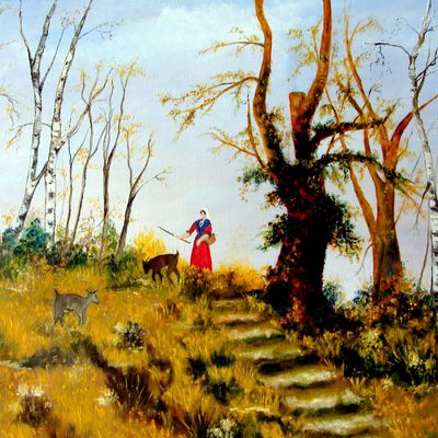 La gardienne de chêvres