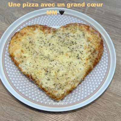 Pizza cœur pour deux personnes