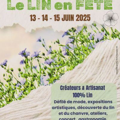 Le collectif Corblin-Levaillant à Lin en fête à Doudeville, carrefour du lin,  les 13-14 et 15 juin 2025