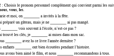 Pronom personnel complément