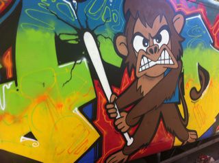 Angry monkey